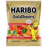 Haribo Gold Bears Gummi Candy, 5 oz, thumbnail image 1 of 1