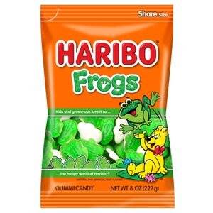 Haribo Frogs Fruity Gummy Candy, 8 oz