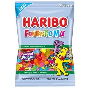 Haribo Funtastic Mix Gummi Candy, 8 oz