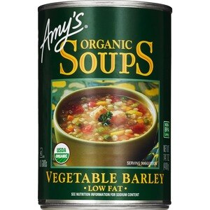 Amy's Organic Soups Low Fat, Vegetable Barley