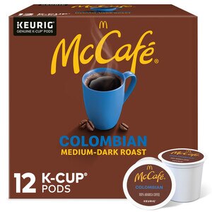 McCafe Colombian 100% Arabica Medium-Dark Roast Coffee K-Cup Pods, 12 ct