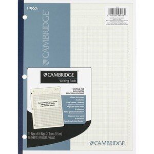 Mead Cambridge Writing Pads, 50 Sheets