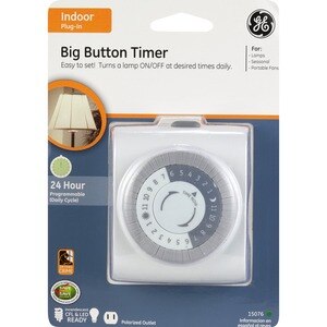 GE Big Button 24-Hour Indoor Lamp Timer