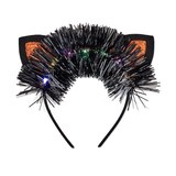 Scunci Halloween Light-Up Cat Ear Headband with Tinsel, 1 CT, thumbnail image 3 of 4