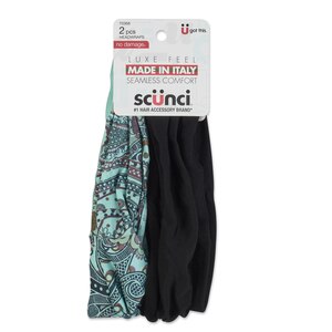 Scunci No Damage Seamless Ponytailers, Solid & Paisley