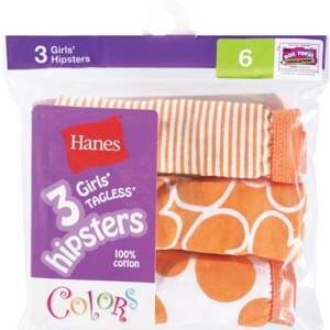 Hanes Girls Tagless Hipsters
