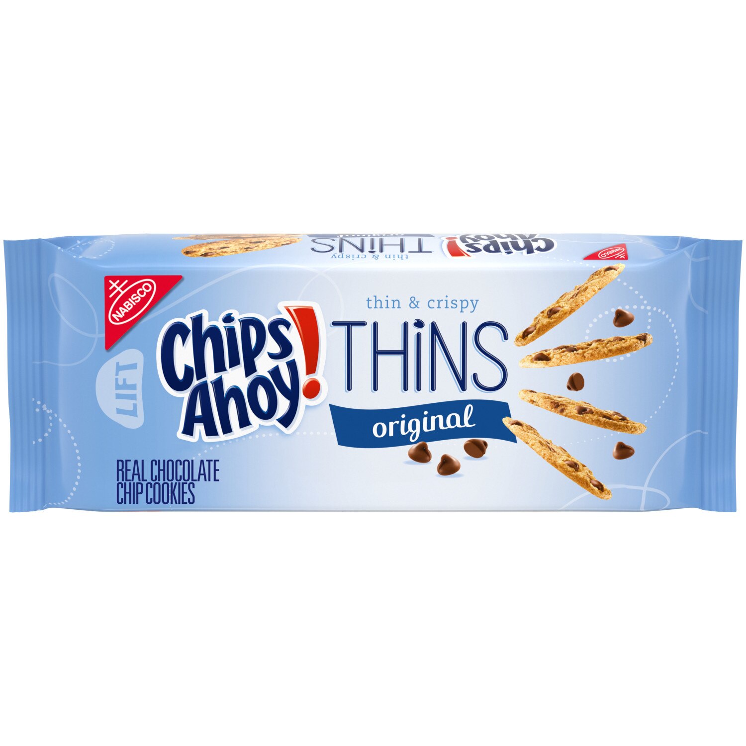 CHIPS AHOY! Thins Original Chocolate Chip Cookies, 7 oz