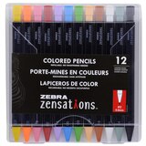 Zebra Pen Zensations Colored Mechanical Pencils, 2.0mm Bold, Assorted, 12 CT, thumbnail image 1 of 3