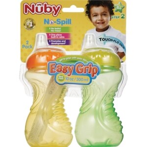 Nuby No-Spill Cups, 2 PK