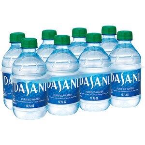 Dasani Purified Water Bottles Enhanced with Minerals, 12 fl oz, 8 Pack