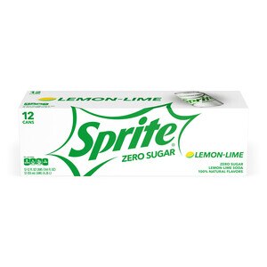 Sprite Zero Sugar Lemon Lime Diet Soda Pop Soft Drink, 12 OZ Cans, 12 PK