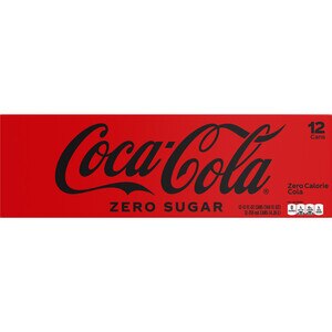 Coke Zero Sugar Diet Soda Soft Drink, Cans, 12 ct, 12 oz