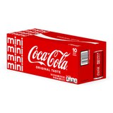 Coca-Cola Soda Soft Drink, 7.5 OZ Cans, 10 PK, thumbnail image 2 of 4