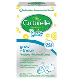 Culturelle Baby Grow & Thrive Probiotic + Vitamin D, Drops, 0.30 fl oz, thumbnail image 1 of 9