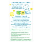 Culturelle Baby Grow & Thrive Probiotic + Vitamin D, Drops, 0.30 fl oz, thumbnail image 2 of 9