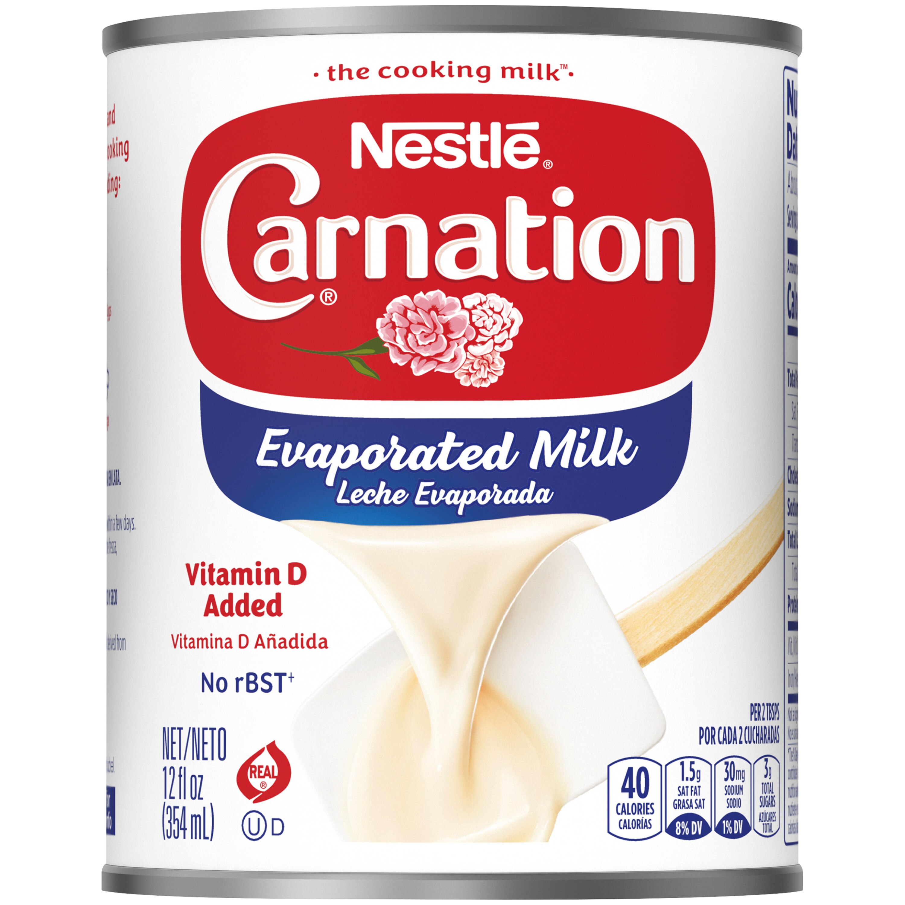 Nestle Carnation Evaporated Milk, Vitamin D Added, 12 Oz