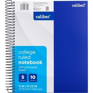 Caliber 5 Subject Notebook