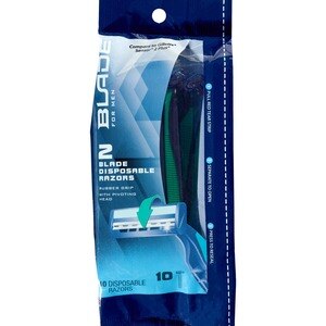 Blade Men's 2-Blade Disposable Razers, 10 CT