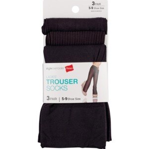 Style Essentials by Hanes Ladies' Trouser Socks, 3 Pairs