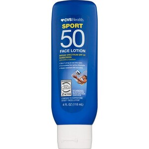 CVS Sport Face Lotion SPF 50, 4 OZ