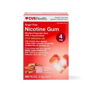 CVS Health Sugar Free Nicotine Gum, Cinnamon