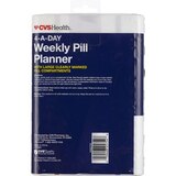 CVS Health 4-A-Day Weekly Pill Planner with Contoured Bottom, thumbnail image 2 of 3