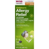 CVS Health Children's 24HR Allergy Cetirizine HCl Dye Free Oral Antihistamine, thumbnail image 1 of 9