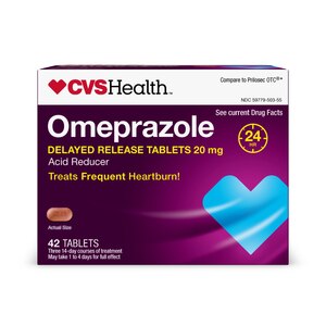 CVS Health Omeprazole Acid Reducer Delayed Release Tablets, 42 CT