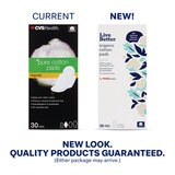 CVS Live Better Organic Cotton Pads, Regular, thumbnail image 5 of 5