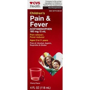 CVS Health Children's Acetaminophen Pain Reliever & Fever Reducer Oral Suspension