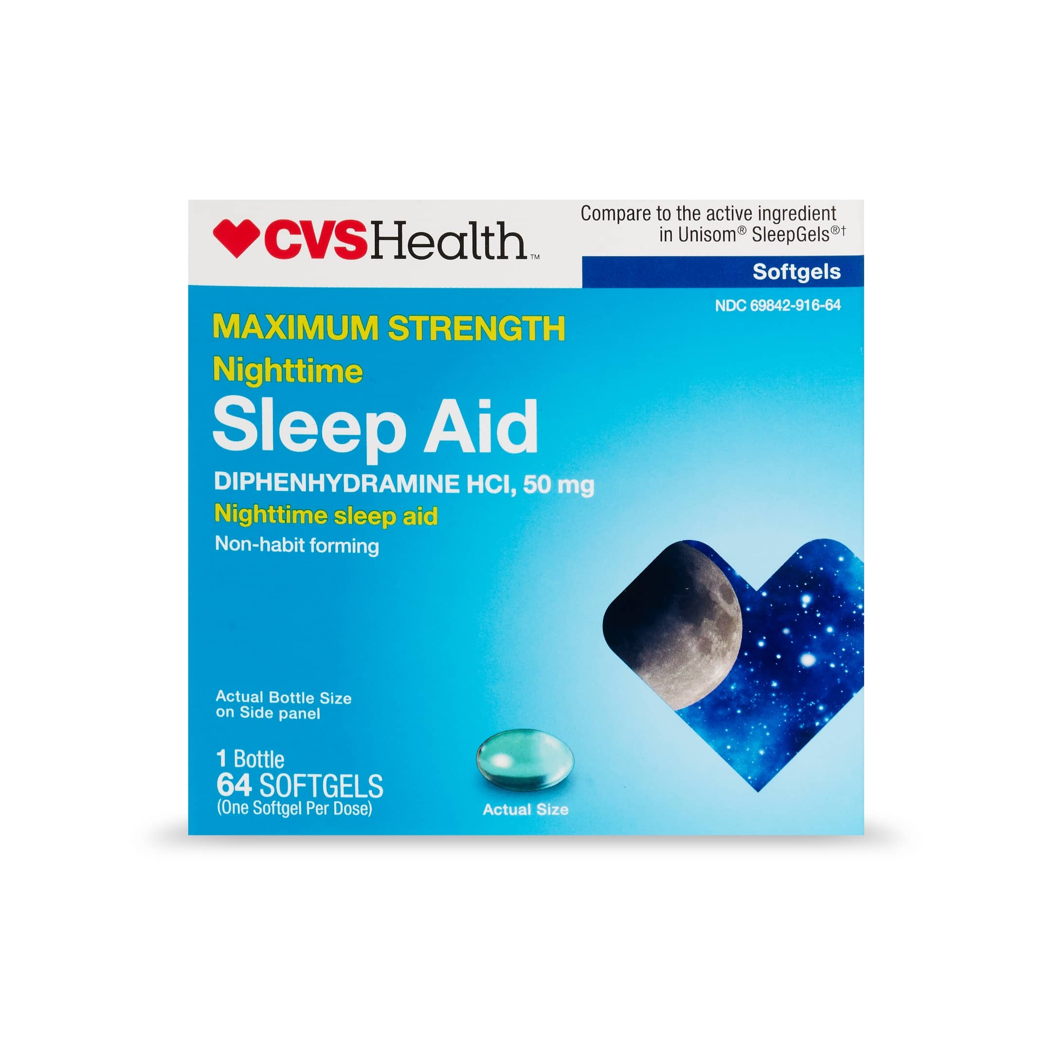 CVS Health Maximum Strength Nighttime Sleep Aid Softgels
