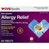 CVS Health 12Hr Non Drowsy Allergy Relief Fexofenadine HCl Tablets, 24 CT, thumbnail image 1 of 1