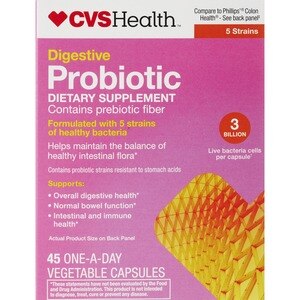 CVS Health Digestive Probiotic Capsules, 45 CT