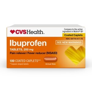 CVS Health Ibuprofen Pain Reliever & Fever Reducer (NSAID) 200 MG Caplets