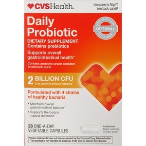 CVS Health Daily Probiotic Capsules, 28 CT