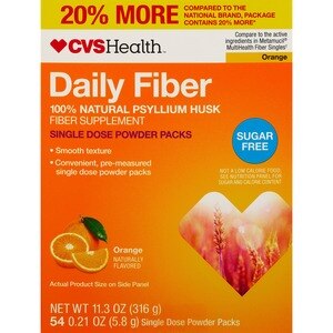 CVS Health Sugar-Free Daily Fiber Single Dose Packs, 0.21 OZ
