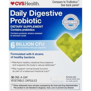 CVS Health Daily Digestive Probiotic 6 Billion CFU Capsules
