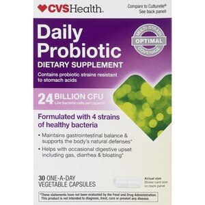 CVS Health Daily Probiotic Capsules 24 Billion CFU, 30 CT
