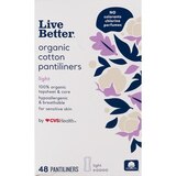 CVS Live Better Organic Cotton Pantiliners, Light, thumbnail image 1 of 5