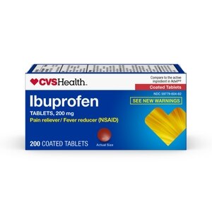 CVS Health Ibuprofen Pain Reliever & Fever Reducer (NSAID) 200 MG Coated Tablets