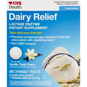 CVS Health Fast Acting Dairy Relief Chewable Tablets