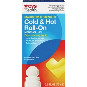 CVS Health Cold & Hot Menthol 16% Roll-On, 2.5 OZ