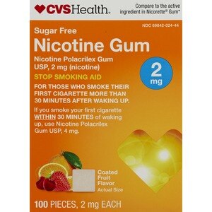 CVS Health Sugar Free Nicotine Gum, Fruit