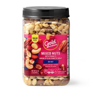 Gold Emblem Mixed Nuts with Sea Salt, 32 OZ