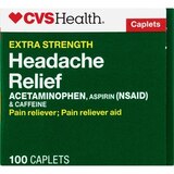 CVS Health Extra Strength Headache Relief Acetaminophen, Aspirin (NSAID) & Caffeine Caplets, thumbnail image 2 of 6