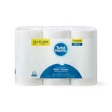 Total Home Just The Basics Toilet Paper, 1000 sheets, thumbnail image 1 of 4
