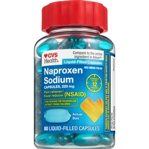 CVS Health Naproxen Sodium 220 MG Liquidid-Filled Capsules