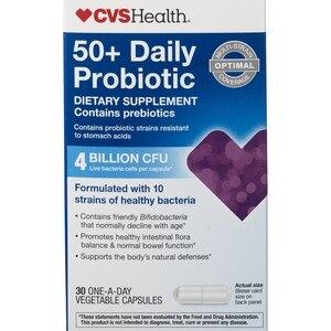 CVS Health Adult 50+ Probiotic Capsules, 30 CT