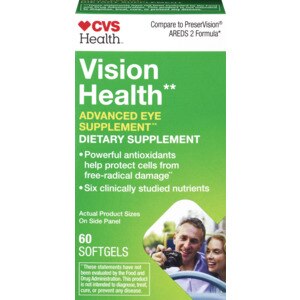 CVS Health Vision Health Supplement Softgels, 60 CT