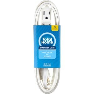Total Home 8 Feet Indoor Cord, White